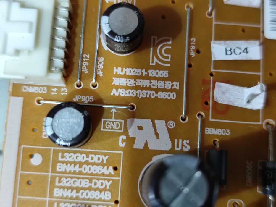 Televisão Samsung 32 pol. para peças