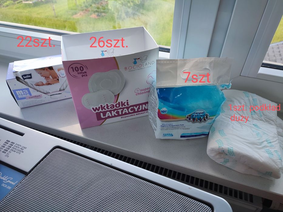 Wkładki laktacyjne i podkłady poporodowe