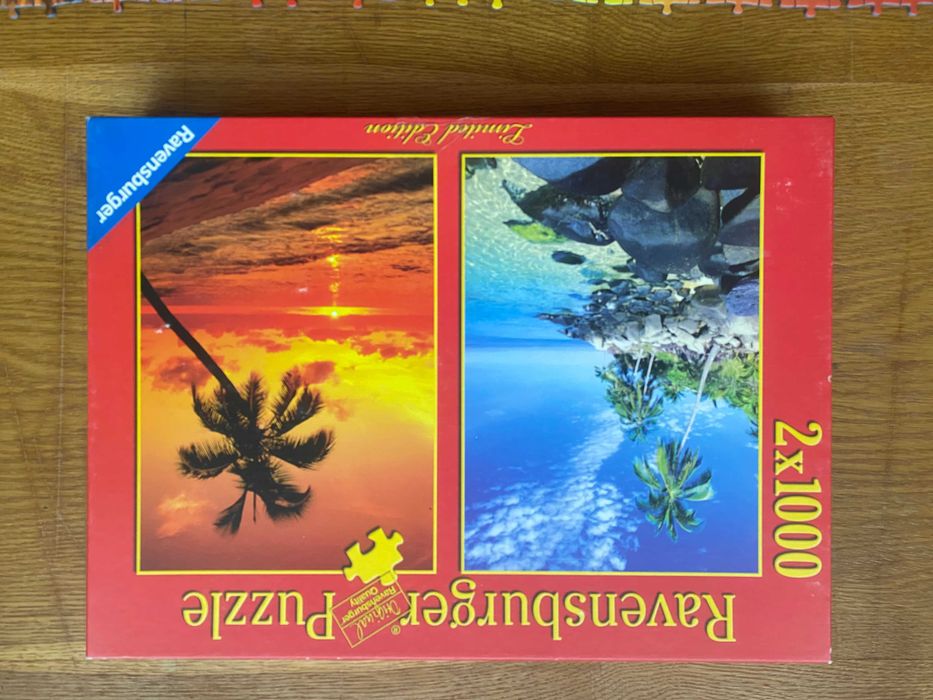 Пазли 2 по1000 штук в коробці