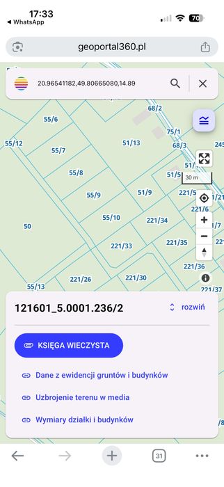 Działki budowlane z WZ