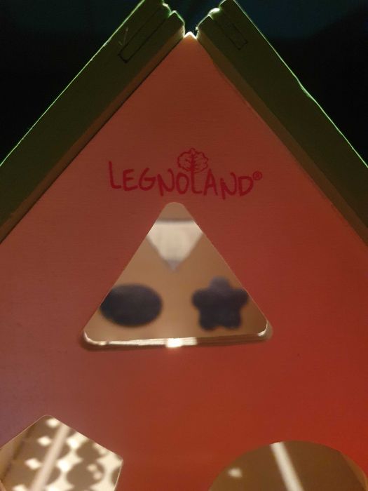 Legnoland brinquedo em madeira de encaixe de formas