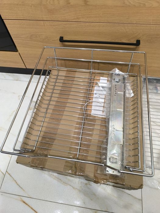 Dwie 2 nowe szuflady teleskopowe cargo kuchenne wysuwane z szynami