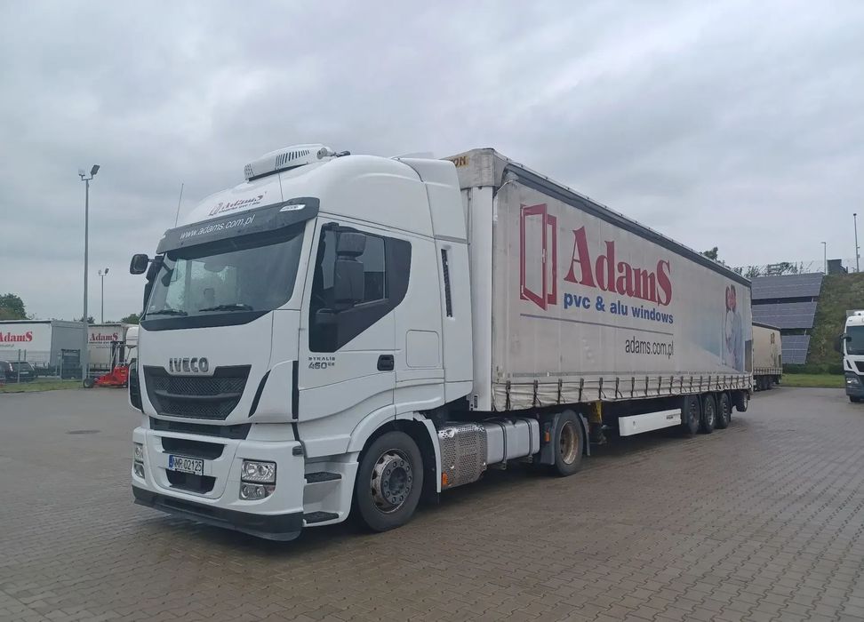 Iveco STRALIS  Ciągnik siodłowy IVECO STRALIS 460 + naczepa plandeka / wózek widłowy