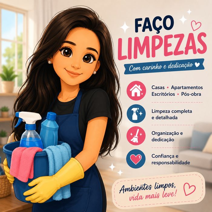 Faço todo tipo de limpezas