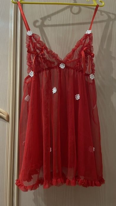 Комплект білизни пеньюар та стрінги