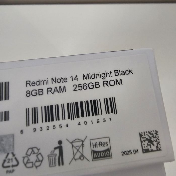 Xiaomi Redmi Note 14(8gb/256gb)