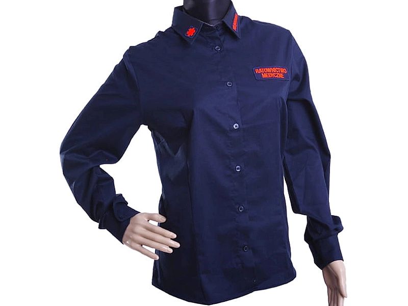 Koszula ratownicza galowa damska granatowa (XL)