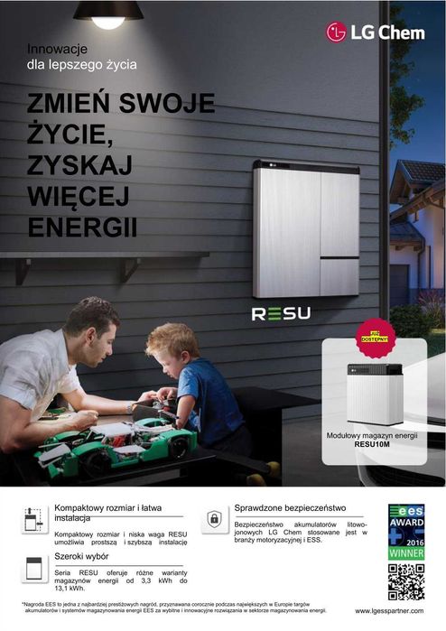 Falownik DEYE SUN-8K-SG05LP3 + magazyn energii LG RESU 6.5 – nowy