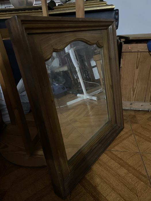 espelho vintage madeira