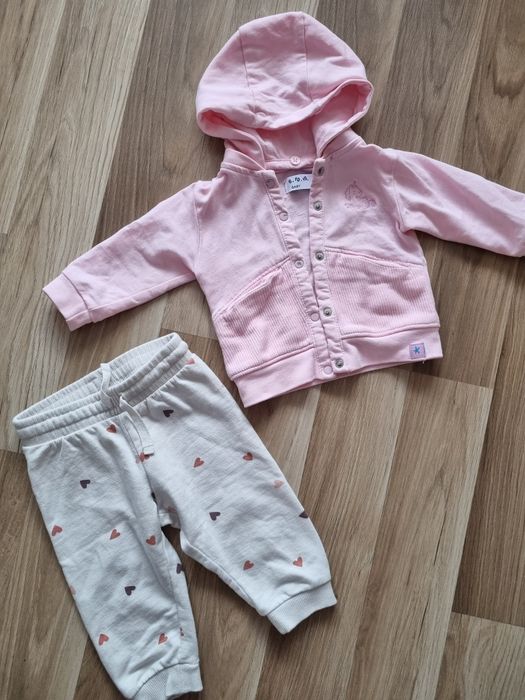Bluza z kapturem r.68  5-10-15 i spodnie h&m r.74