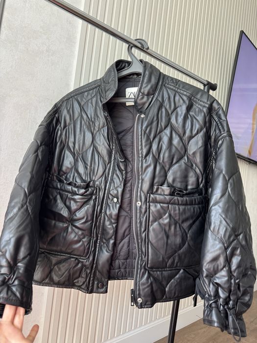 Шкіряна косуха zara (не тонка)