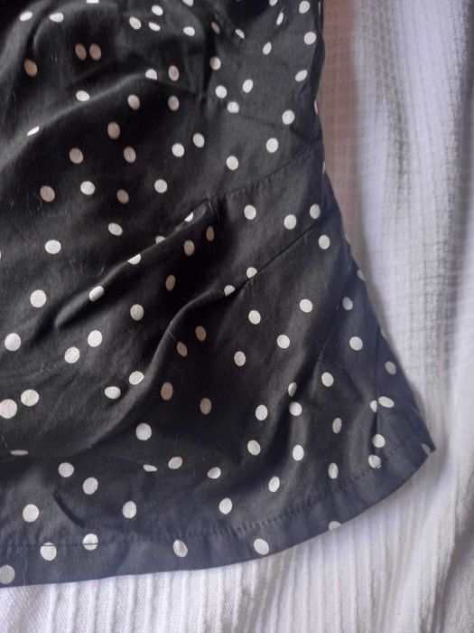 Blusa Globe, preta/branca, S (Portes incluídos)