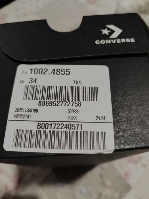 Sapatilhas All Star Pretas Novas