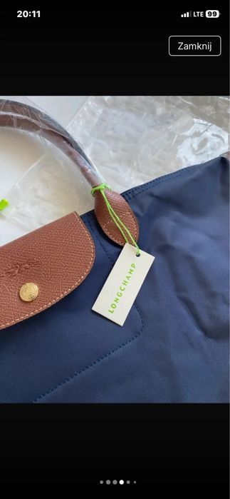 Torebka longchamp navy blue L