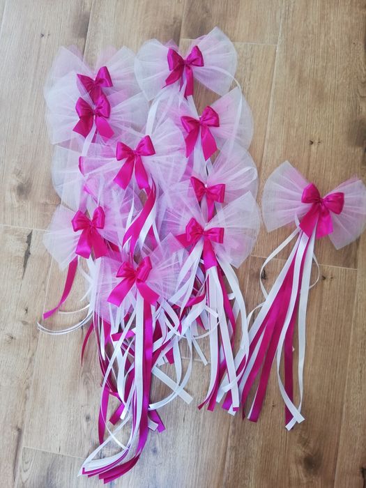 Kokardy na ogrodzenie ślub