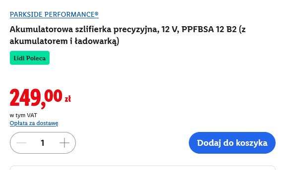 Akumulatorowa szlifierka precyzyjna, 12 V, PPFBSA 12 B2