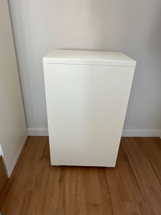 IKEA HELMER bloco de gavetas branco com rodízios
