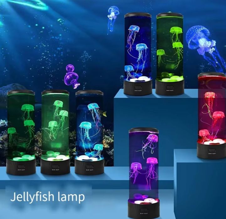 Lampka nocna akwarium meduzy sztuczne LED