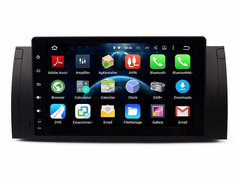 Auto radio 9" BMW E46 E39 53 Android 14 64GB Sem Botões