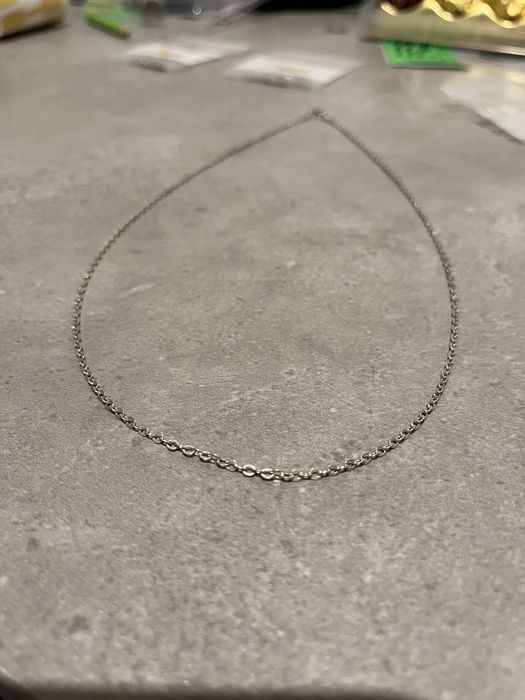 Drobny ładny łańcuszek srebrny typu anker srebro pr.925 silver