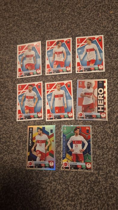 cards Euro 2024 Germany team Türkiye Turcja Match Attax Topps kolekcja