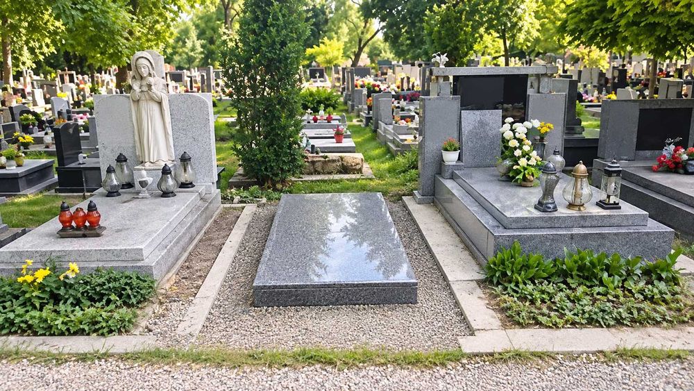 Grób, Piwniczka, 4 miejsca grzebalne RAKOWICE odstąpię.