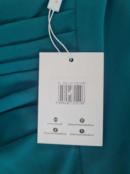 sukienka Lou fallon zielona XS- wesele, studniówka, sylwester