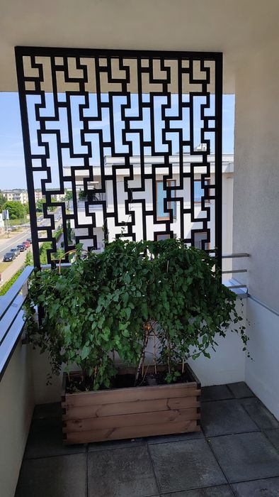 Balustrada ażurowa wycinana laserowo z metalu barierka poręcz