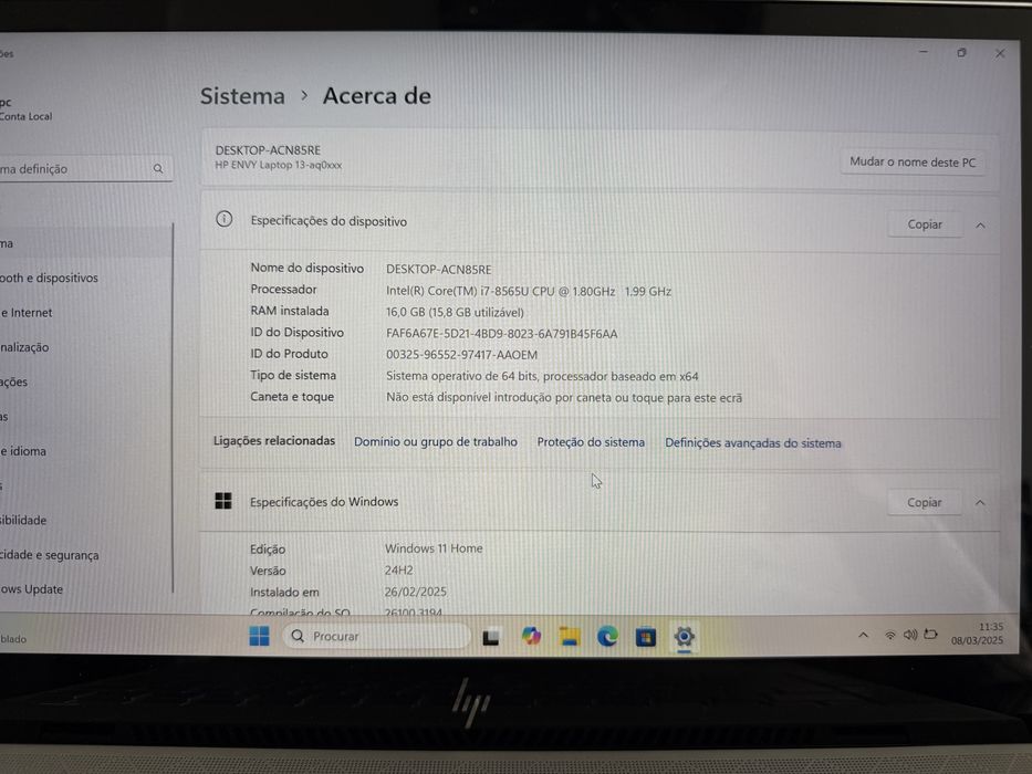 Portátel Hp