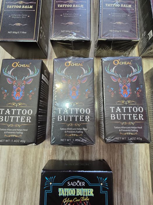 Krem Balsam Masło do pielęgnacji ochrony tatuażu ZESTAW ŁÓDŹ  TANIO !!