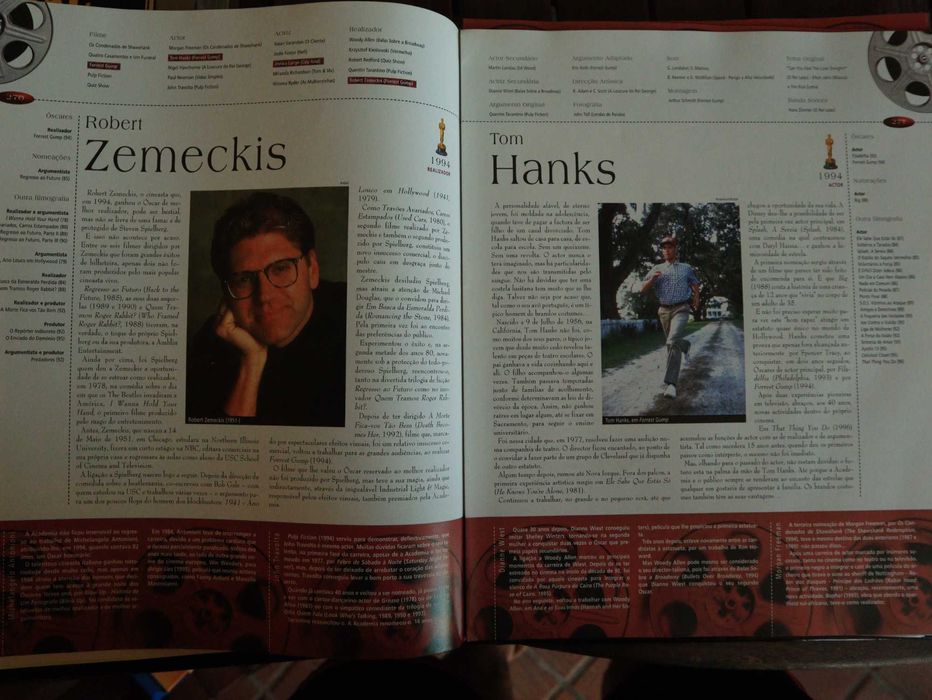 Livro de cinema, prémios da academia