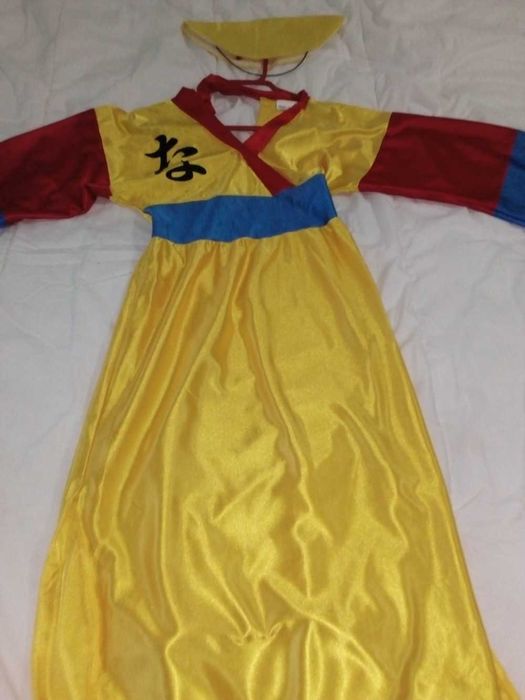 Fato carnaval Chinesa criança