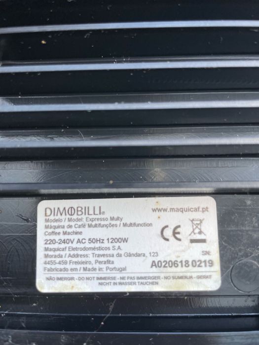 Maquina cafe Dimobilli para peças