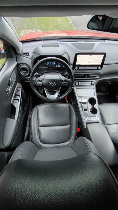 Hyundai kona 64kw, 20р. Їде 590км.!Максималка!Шкіра, асистенти, обігріви, обдуви Хюндай Кона