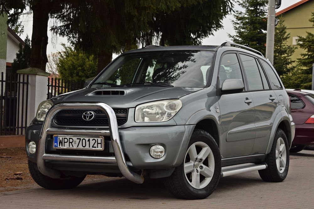 TOYOTA RAV 4 2.0 D4D 115KM 4X4 Klimatyzacja Skóra Elektryka Hak 2005 ...