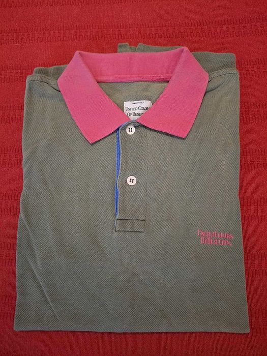 Benetton - pólo original de manga curta - tamanho "M"