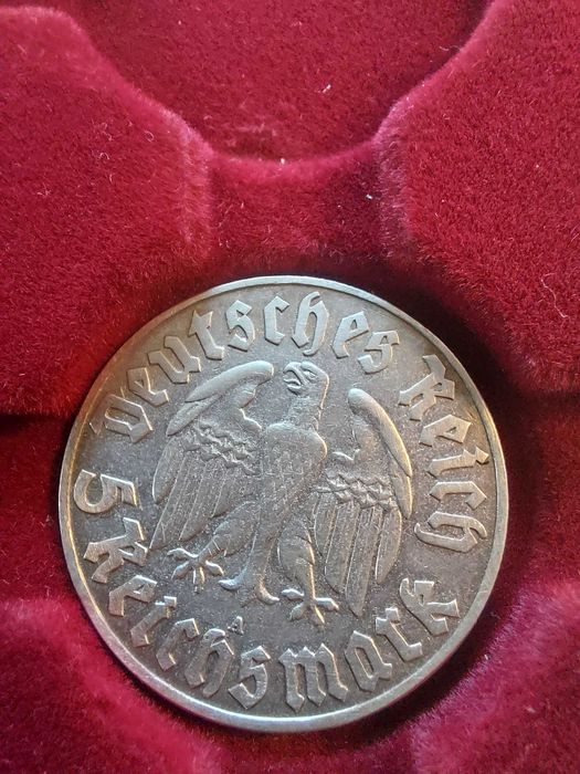 Monety srebrne 2 × 5 Reichsmark 1933 "Martin Luther" – srebro 900, cena za 2 sztuki