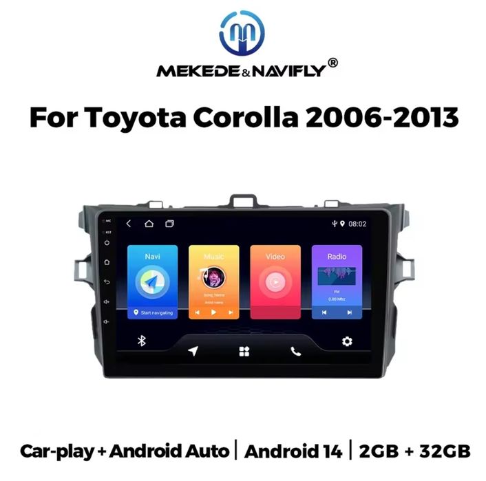 Магнітола Toyota Corolla 140 150 2006-2013 штатна андроїд магнитола