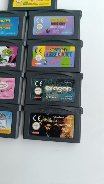 Lote 9 jogos gameboy advance em bom estado dead to rights, eragon pong