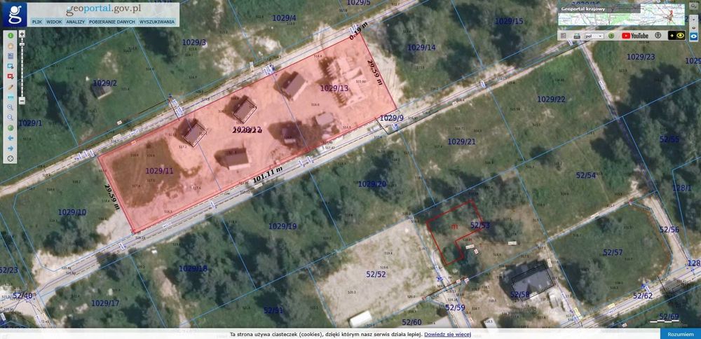 Działka 30a z domkami i pensjonatem w Wysowa-Zdrój