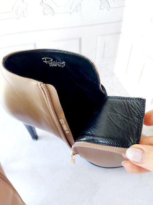 Женские кожаные ботильоны,полуботинки