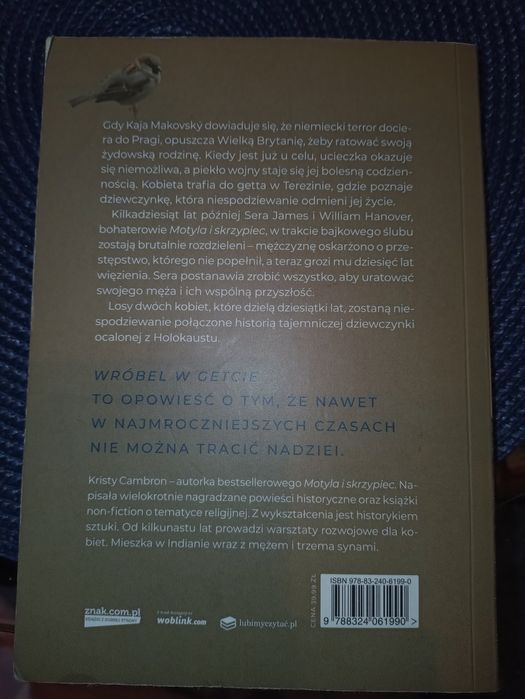 Książka Wróbel w getcie Kristy Cambron