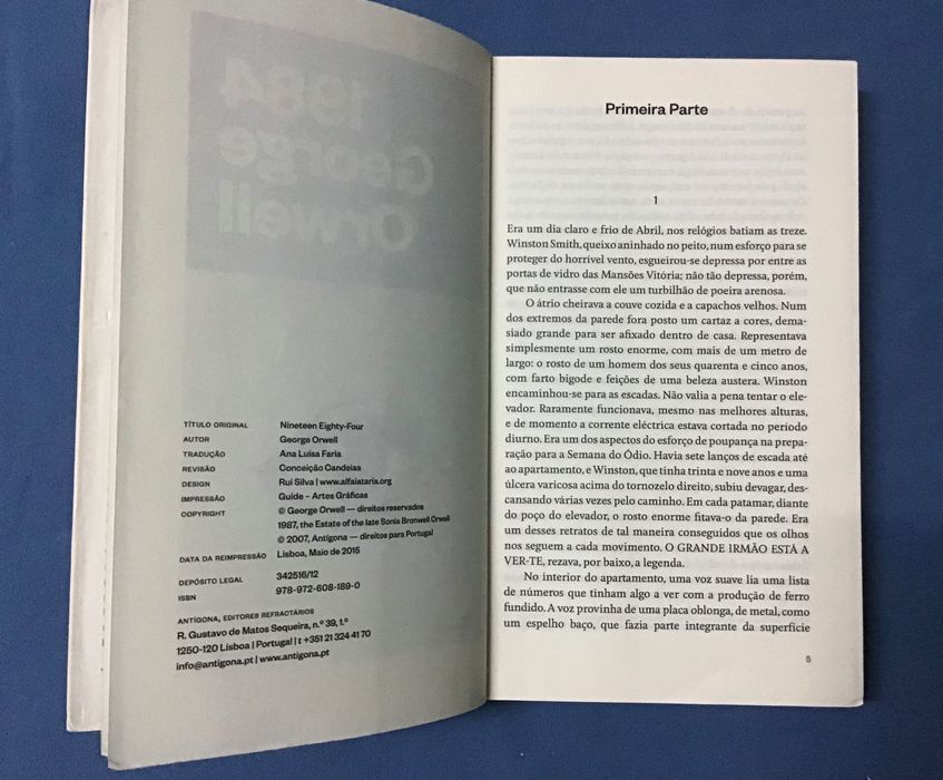 Livro 1984 de George Orwell