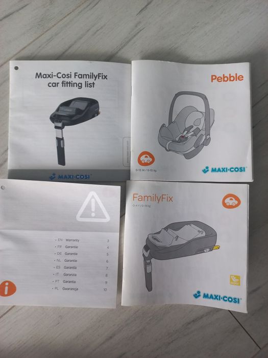 Fotelik samochodowy Maxi cosi pebble 0-13 kg niebieski bezwypadkowy