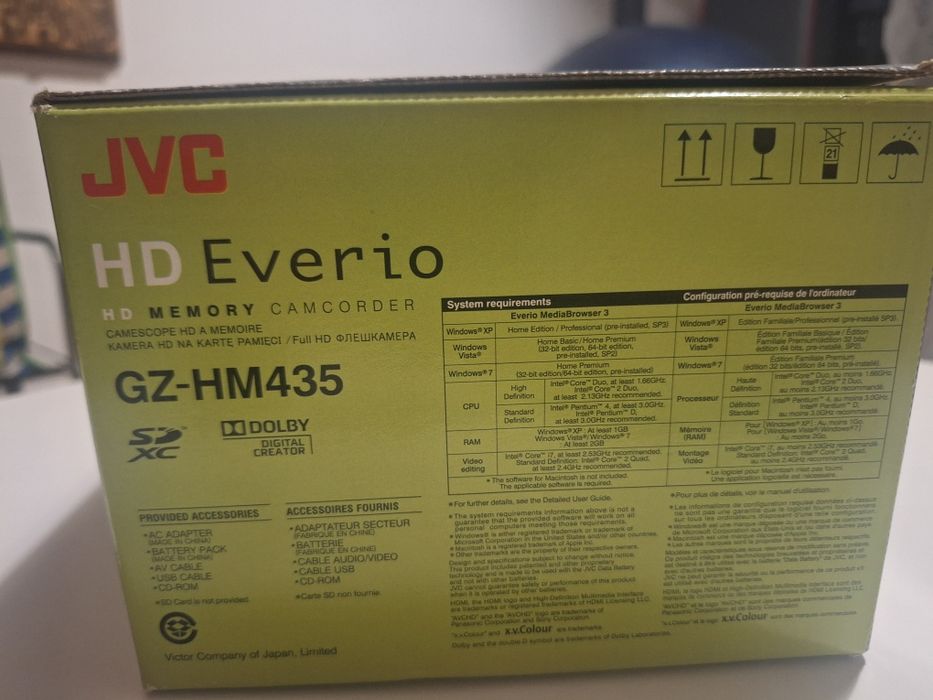 Máquina de filmar Everío JVC HD