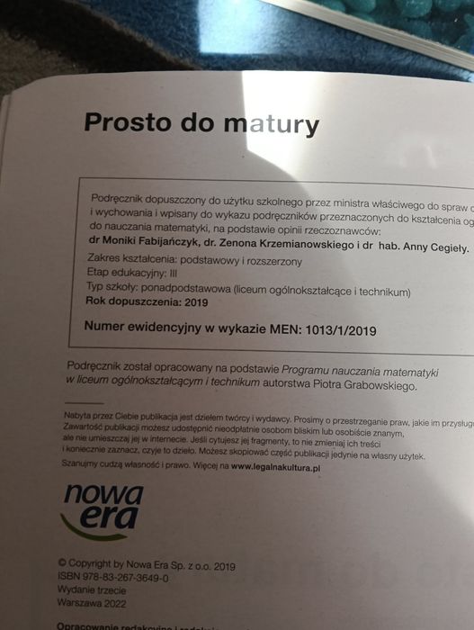 Książka do matematyki 1