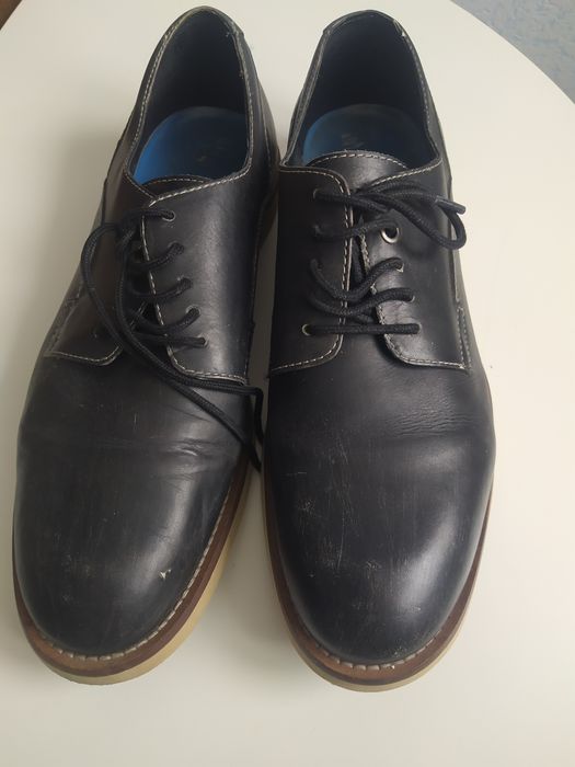 Шкіряні туфлі у стилі "дербі" від DIESEL