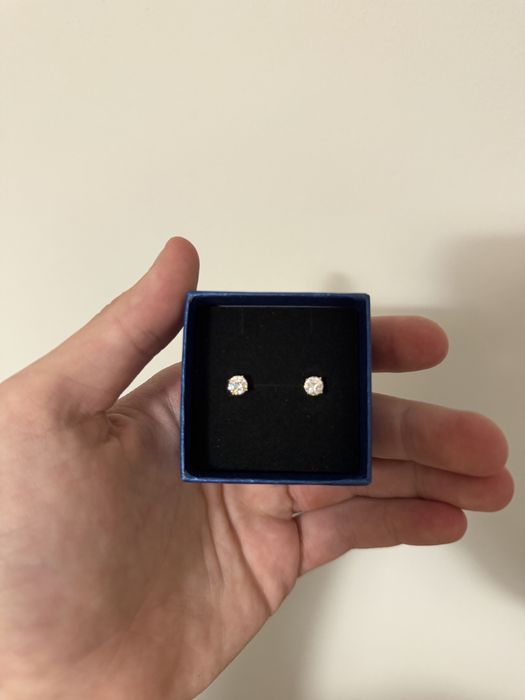 Kolczyki Moissanite VVS1 925 – GRA Certified – Srebrne Sztyfty Premium
