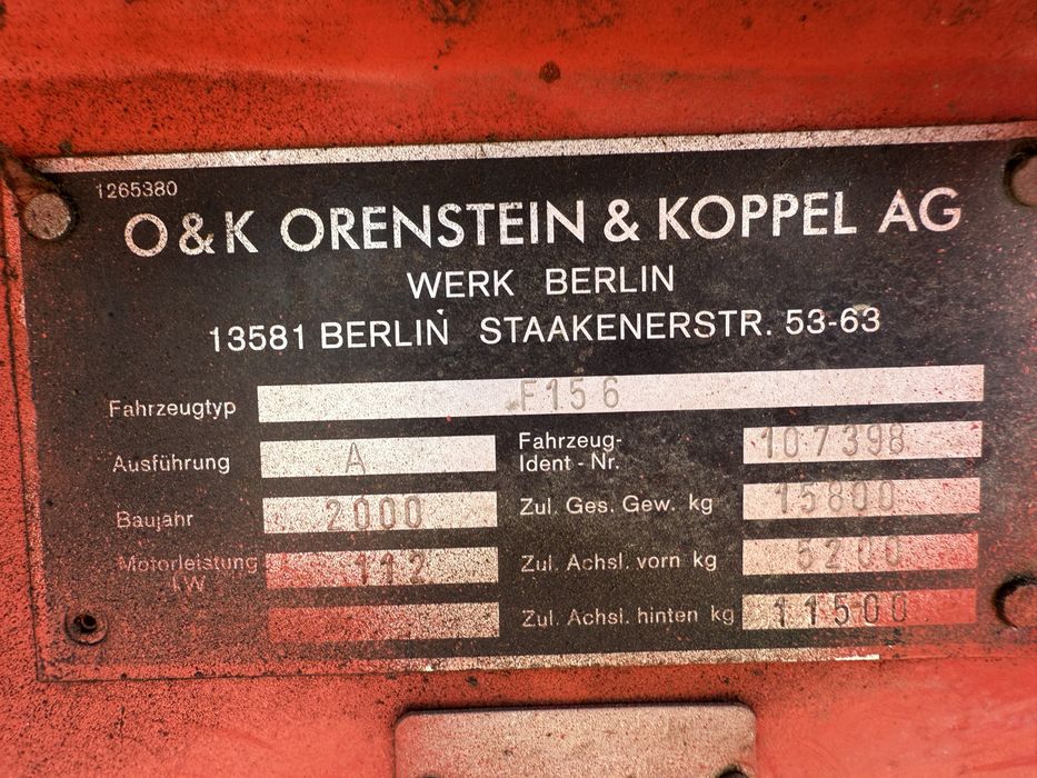 Równiarka drogowa O&K F156, 6x6