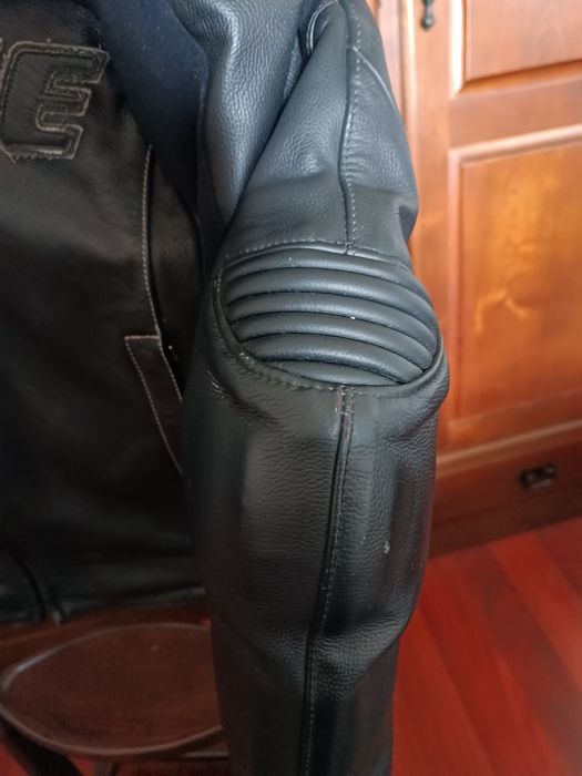 Dainese Casaco Pele Racing Tamanho 48 + Protector de Costas